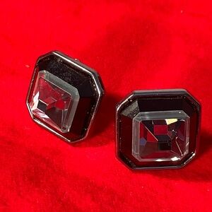 Unique geometric retro earrings. Clip earrings. The 5th picture for styling only